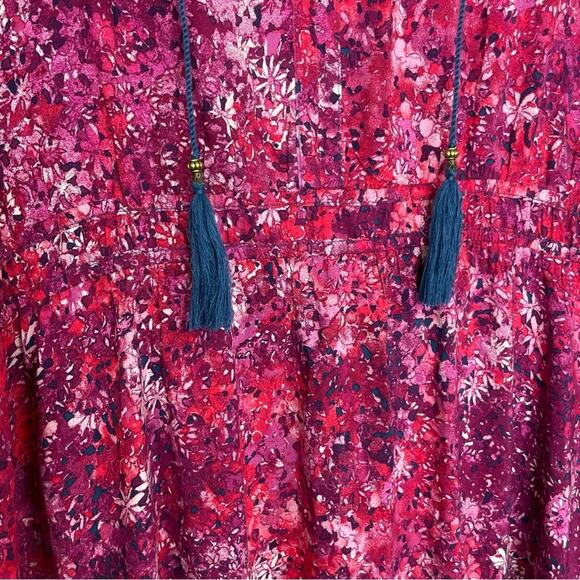 Frye & Co. Pink Peasant Western Maxi dress size XXL - Picture 3 of 11